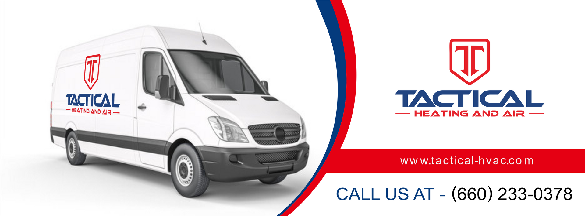 Tactical Heating and Air service van — www.tactical-hvac.com — call 660-233-0378